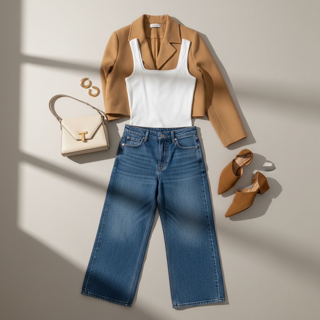 Wide-Leg Denim Chic